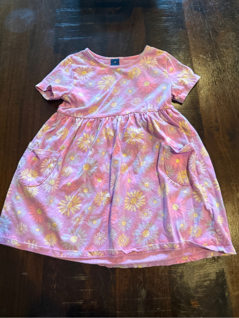 Old Navy Pink Daisy Print Casual Dress